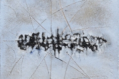 SENZA TITOLO n. 279 Olio, sabbie e tecnica mista su tela - cm. 50x50