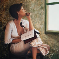 AL DI LA' ... Tecnica mista su tela - 50x70