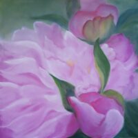 BOCCIOLI Olio su tela cm 100x100