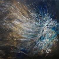 IMPATTO Tecnica mista su tela - cm. 100x100